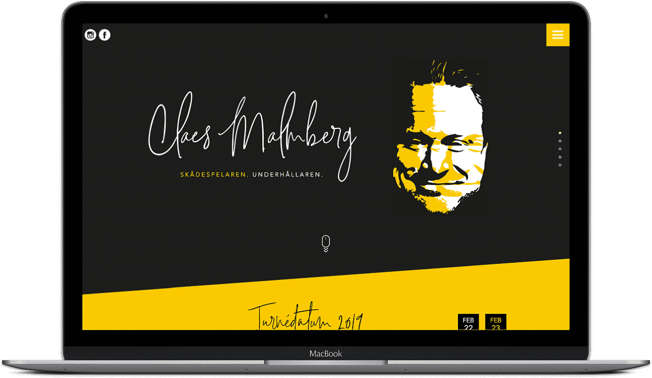 Claes Malmberg hemsida