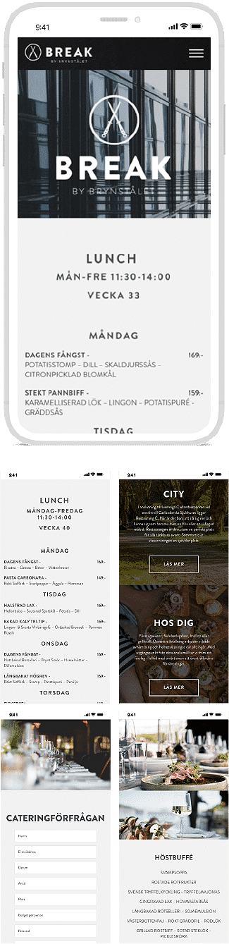 Responsiv design webbprojekt